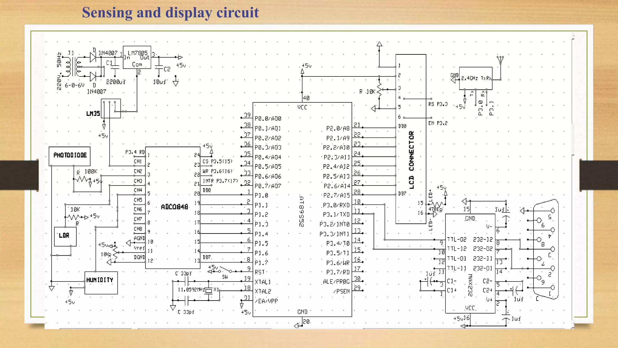 Sensing and display circuit
 