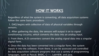 Data acquisition system | PPTX