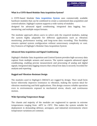 Data Acquisition Systems From Digilogic Systems | PDF