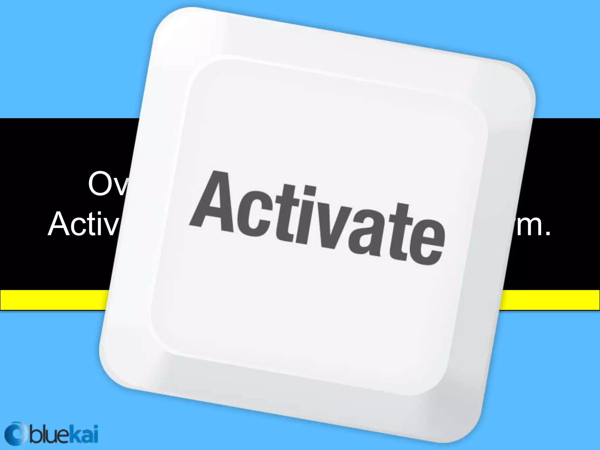 Over The Next 3 Years, Data
Activation Will Become The Norm.
 