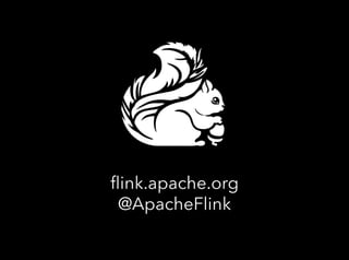 ﬂink.apache.org
@ApacheFlink
 