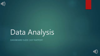 Data Analysis
DASHBOARD SLIDE CAST RAPPORT
 