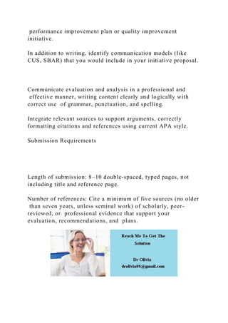 Data Analysis and Quality Improvement Initiative Proposal .docx