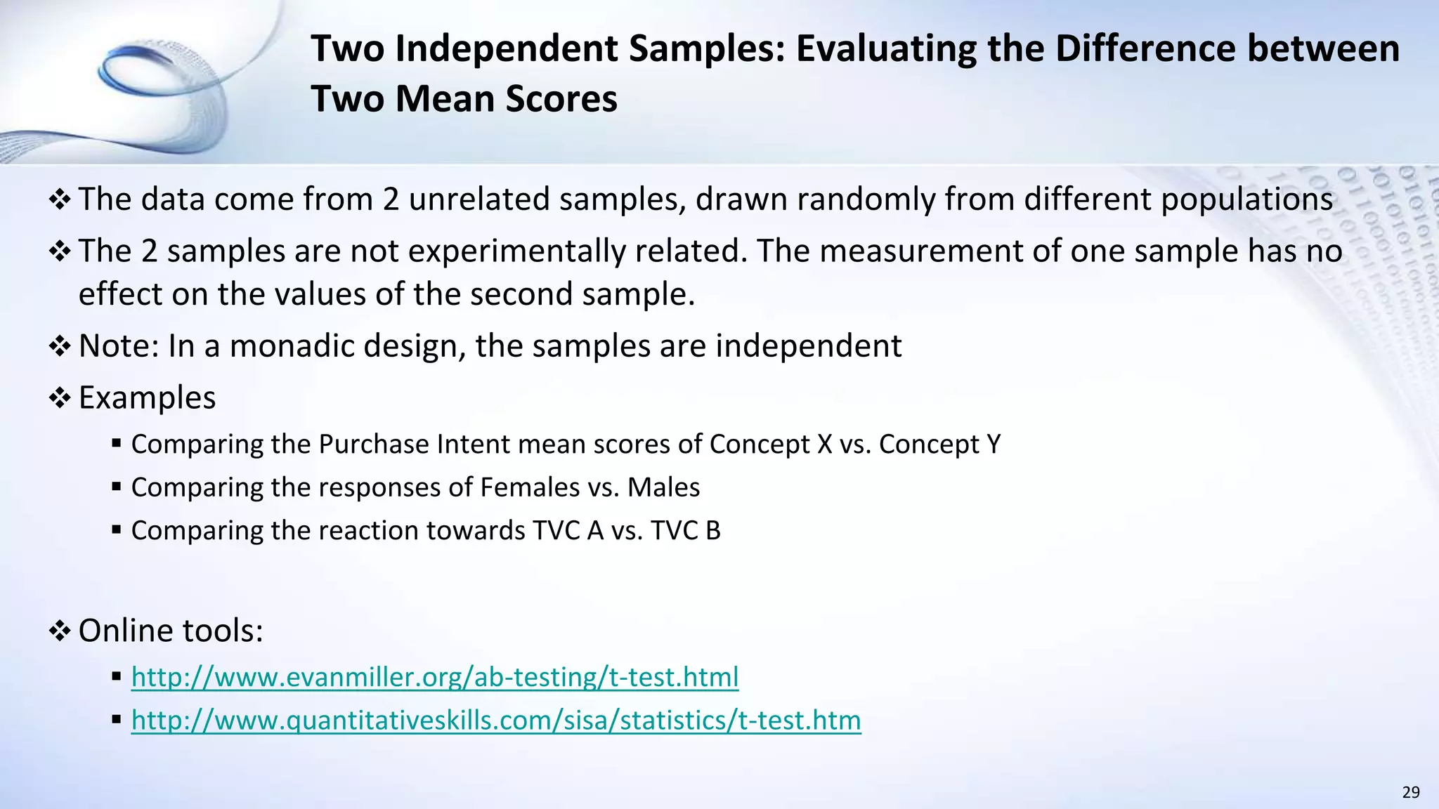 Data Analysis and Statistics | PPTX