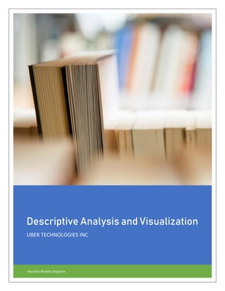 Descriptive Analysis and Visualization
UBER TECHNOLOGIES INC
Harshini Nivetha Rajaram
 