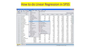 How to do Linear Regression in SPSS
 