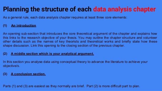 Dissertation analysis of data
