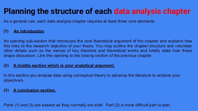 data analysis chapter dissertation