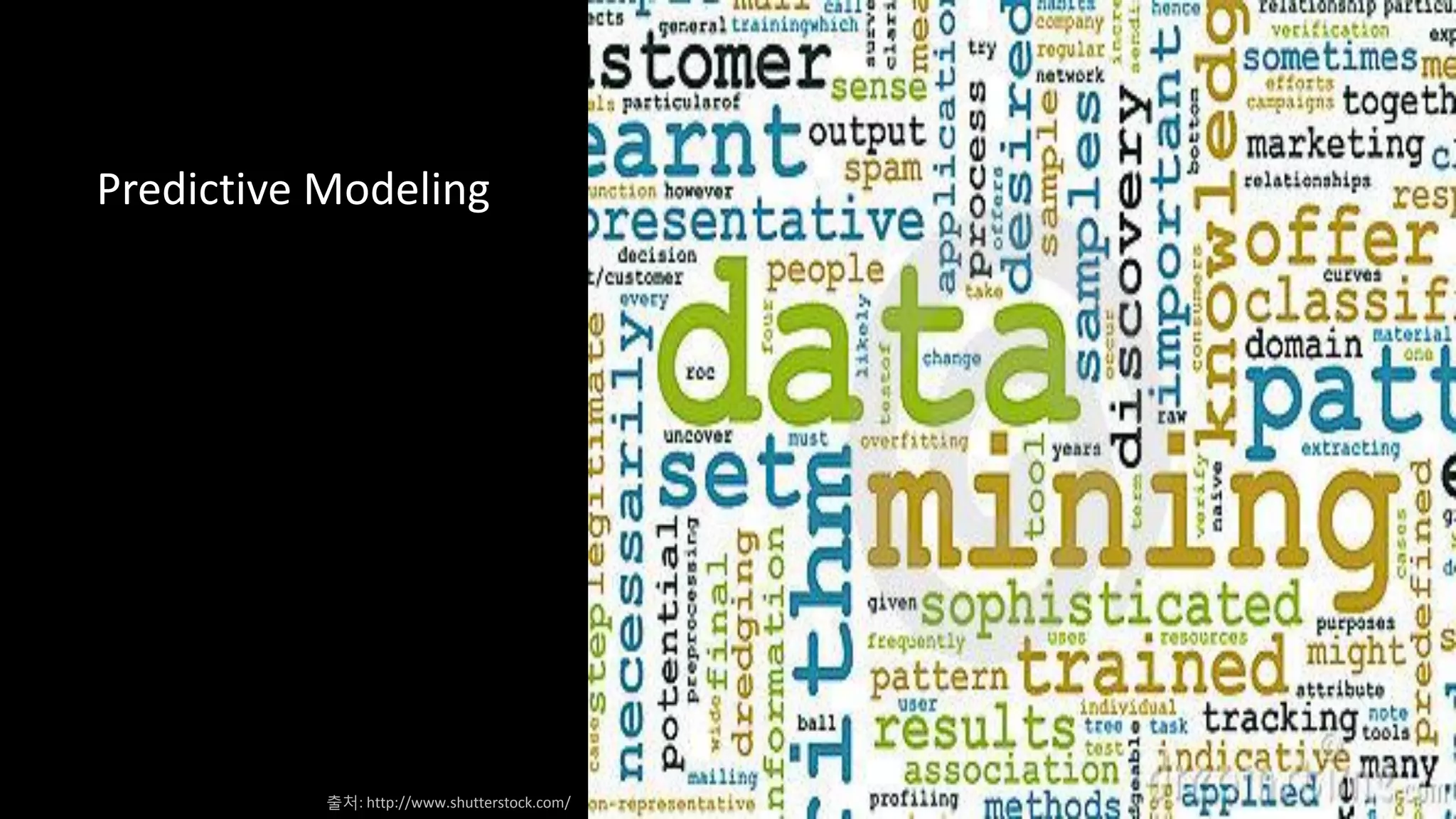 Predictive Modeling
출처: http://www.shutterstock.com/
 