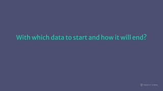 Data analysis lifecycle
Problem Get the data
Prepare the
data
Analyze the
data
Evaluate the
result
Communicate
*simplified...