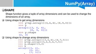 Data Analysis in Python-NumPy | PPTX