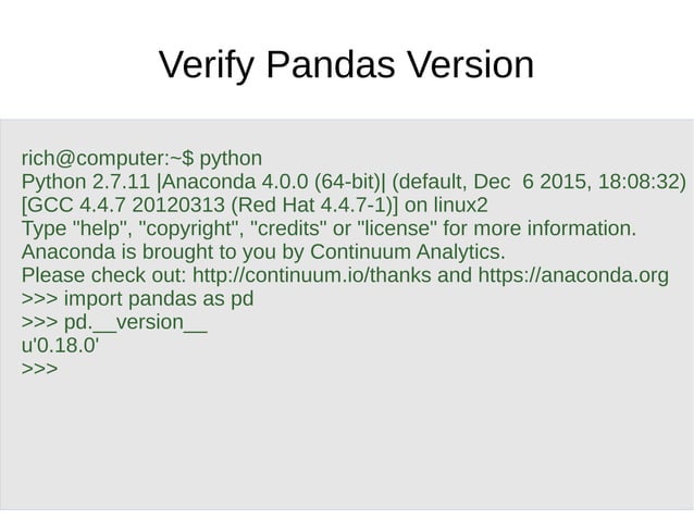 Data Analysis in Python | ODP