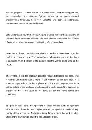 Data Analysis on Home Loan Dataset using Python | PDF
