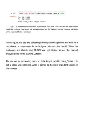 Data Analysis on Home Loan Dataset using Python | PDF