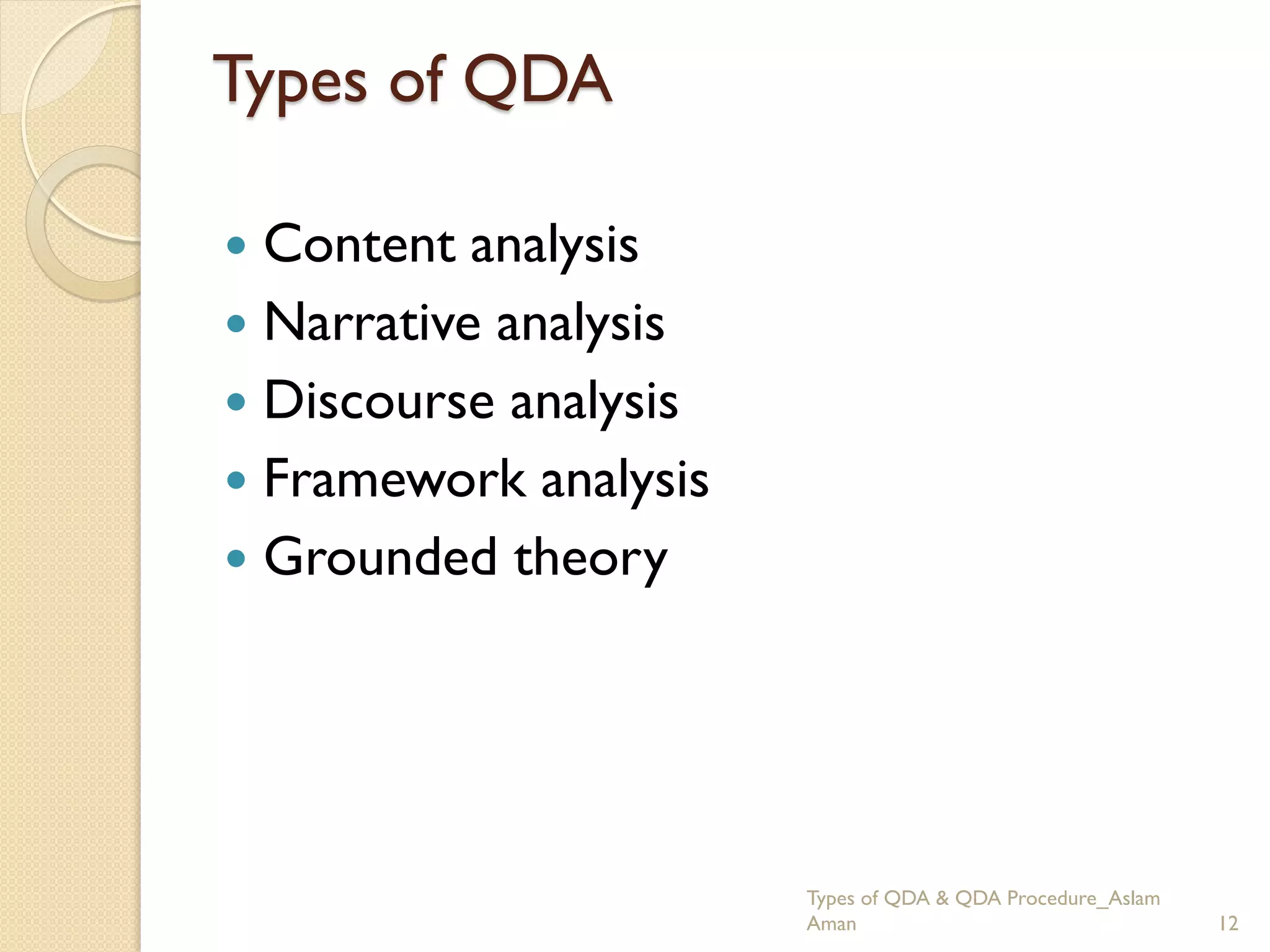 Data Analysis Procedure and Types of Quality Data | PDF
