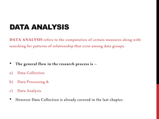 Data analysis & report writing | PPT