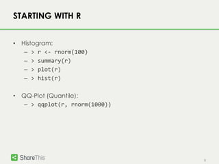 Data analysis with R | PPTX