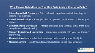 Data analyst Courses in Delhi - (18-May-2026) | PPTX