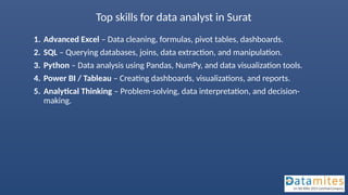 Data analyst course in Surat with internships | PPTX