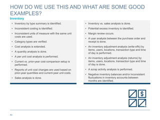 Data analytics and audit coverage guide | PPTX