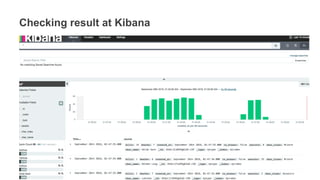 Checking result at Kibana
• Query
• Result
 
