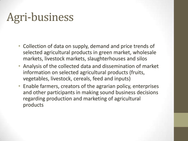 Data Analytics For Agriculture Data Analytics For Agriculture