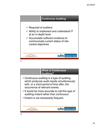 Data Analytics for Auditors Analysis and Monitoring | PDF