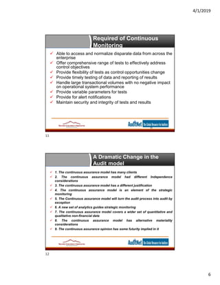 Data Analytics for Auditors Analysis and Monitoring | PDF
