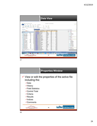 Data Analytics for Auditors Data Analytics Software | PDF