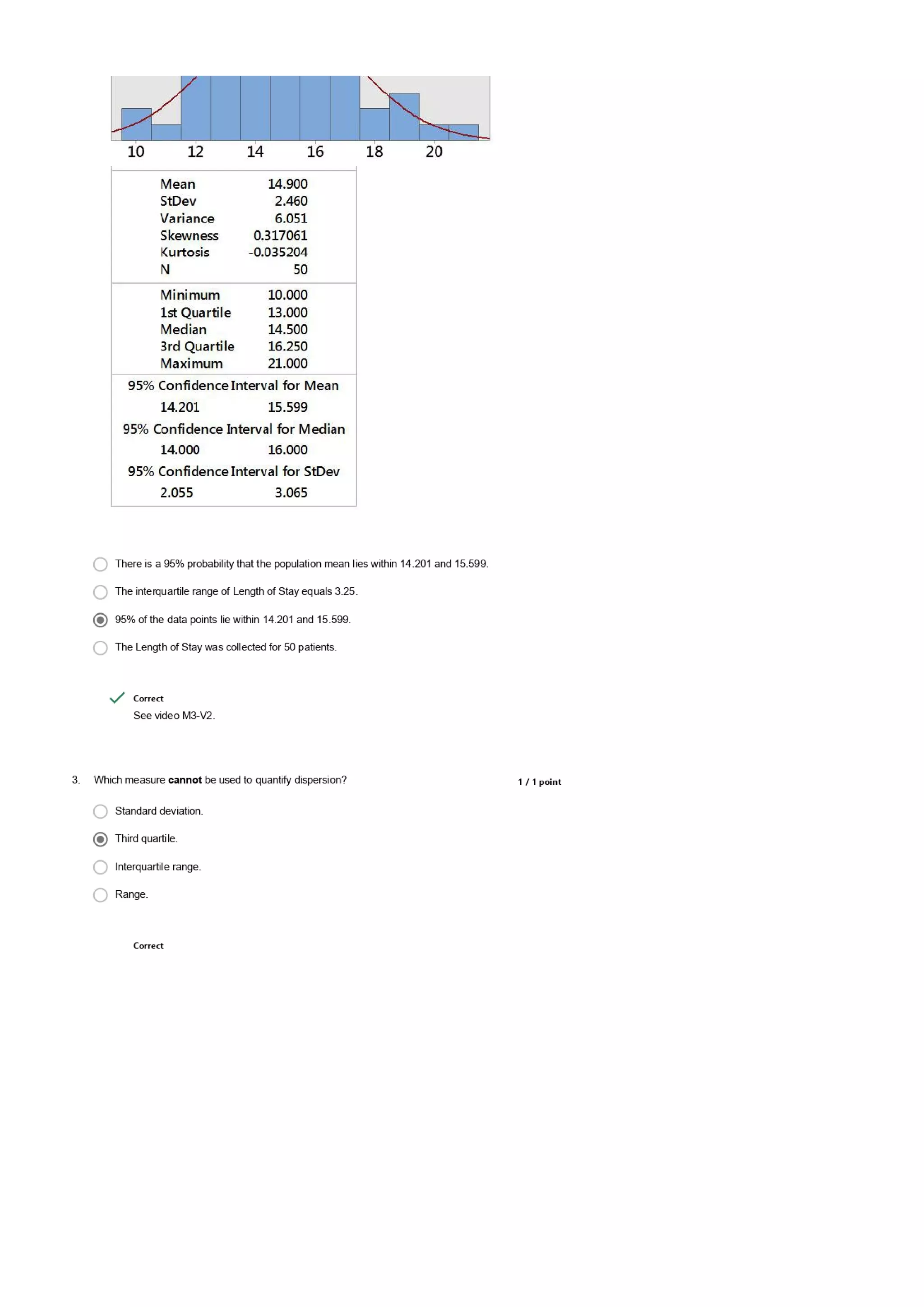 Data Analytics for Lean Six Sigma Questions and Answers