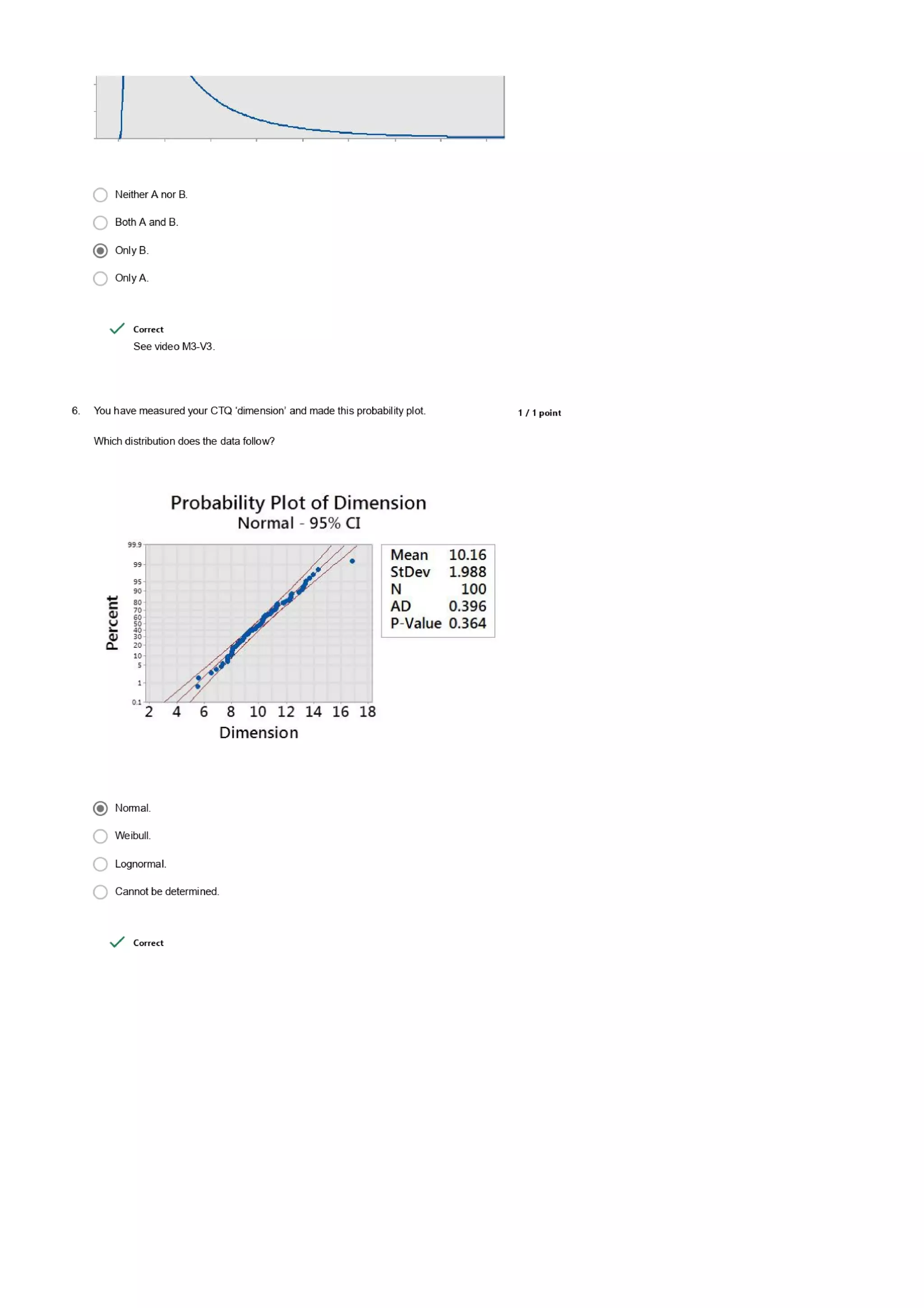 Data Analytics for Lean Six Sigma Questions and Answers