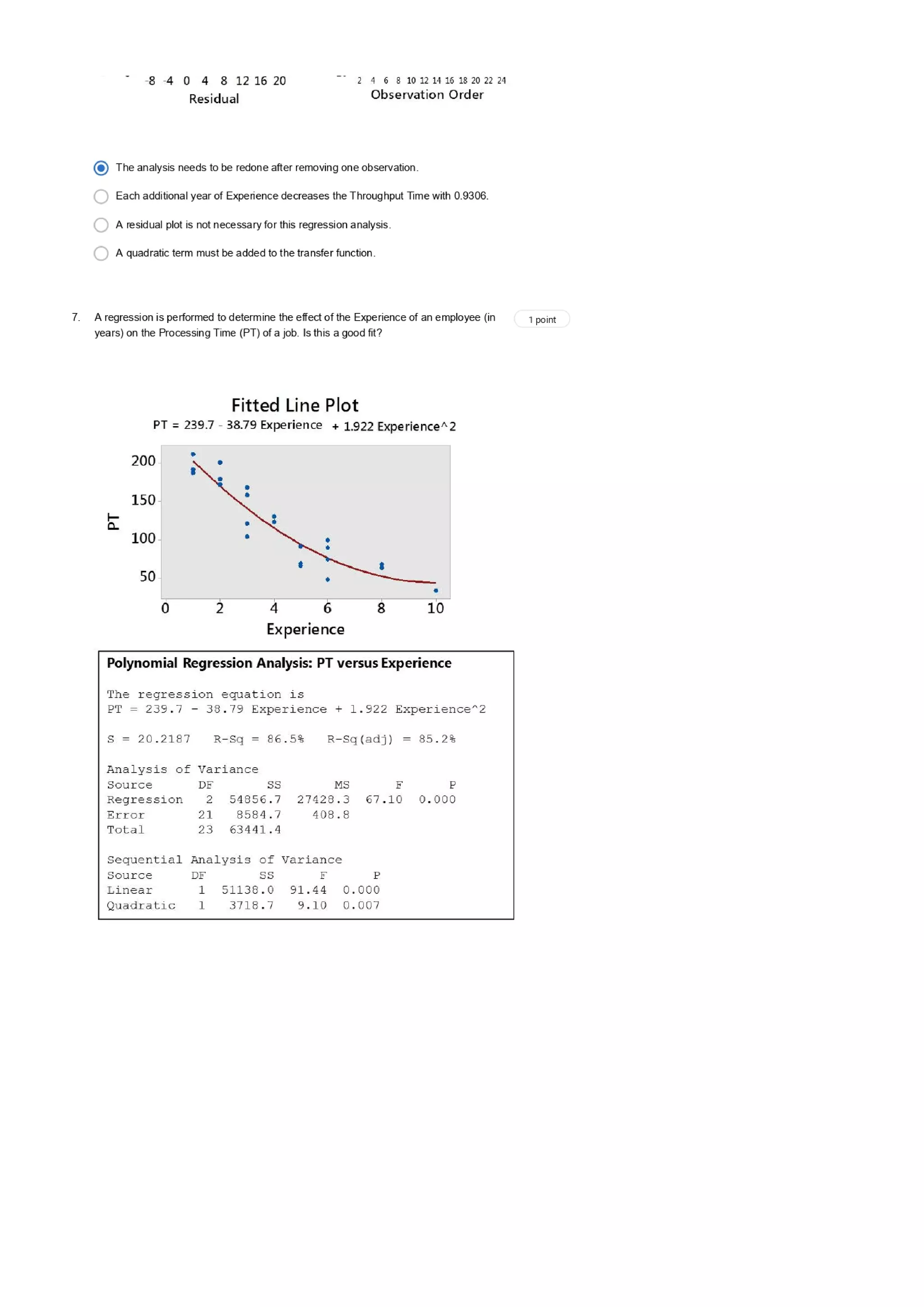 Data Analytics for Lean Six Sigma Questions and Answers