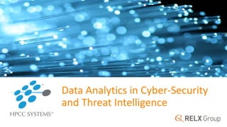 Data Analytics in Cyber Security - Intellisys 2015 Keynote | PPT