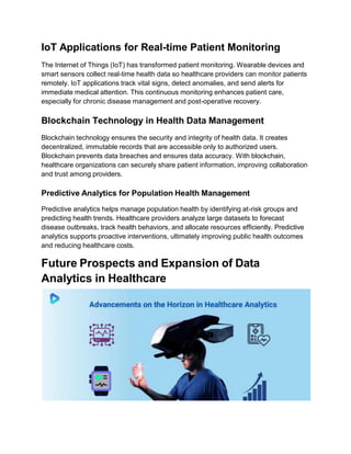 Role Of Data Analytics In Revolutionizing Healthcare | PPTX
