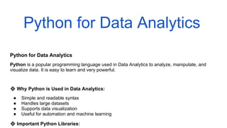 Data Analytics Guide: Process, Techniques and Career Opportunities | PDF