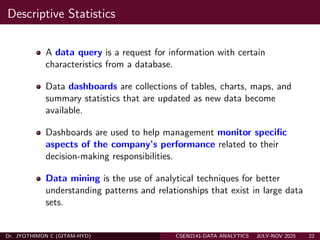 Data Analytics Descriptive, Predictive, Prescriptive Part A | PDF