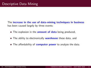 Data Analytics Descriptive, Predictive, Prescriptive Part B | PDF