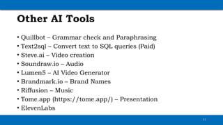 Data Analytics using AI Tools for Analysis.pptx