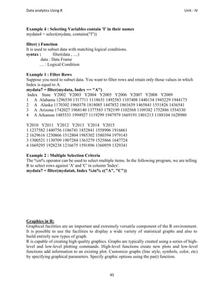 ie465 data analytics using r and python | pdf | python... Comprehensive Introduction to R Programming for Data Analytics and ...