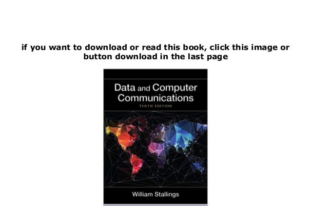 data and computer communications 10th edition pdf free download