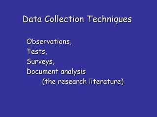 Data and Data Collection - Quantitative and Qualitative | PPT