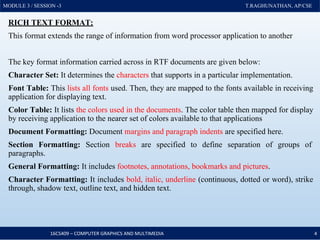 Multimedia Data and File Format Standards | PDF