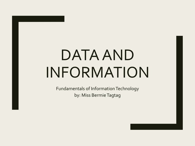 Data and information | PPT