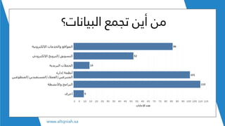‫البيانات؟‬ ‫تجمع‬ ‫أين‬ ‫من‬
 