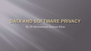 By Dr Mohammad Zunnun Khan
 