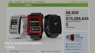 Early implementation
Pebble
 