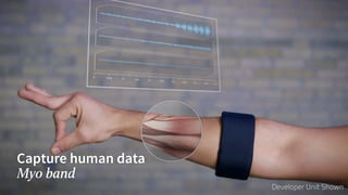 Capture human data
Myo band
 