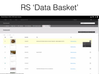 RS ‘Data Basket’
 
