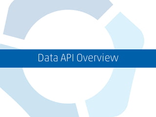 Data API Overview
 