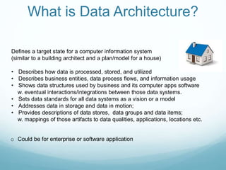 Data Architecture Brief Overview | PPTX